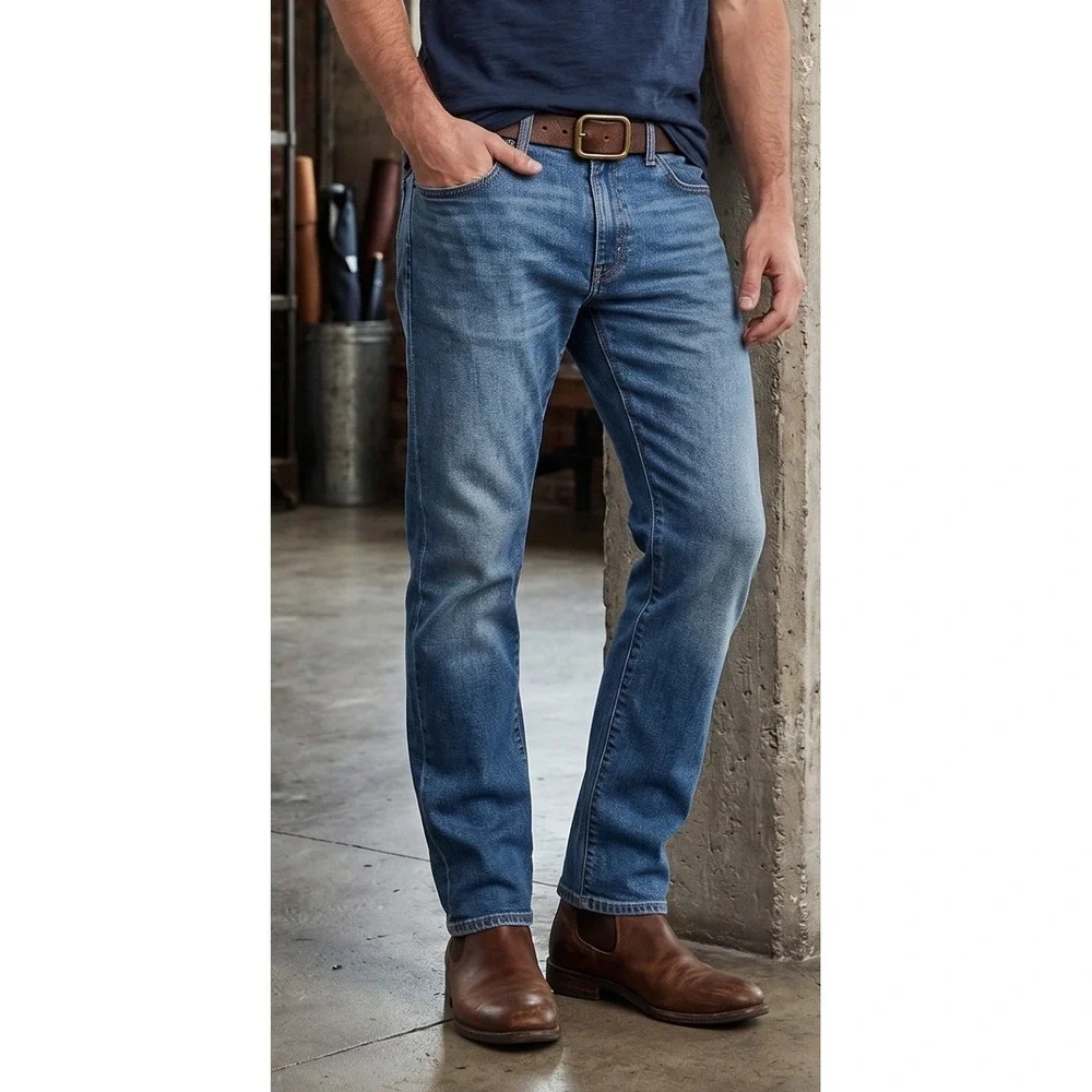 Denizen from Levis 285 Relaxed Fit Straight Leg Jeans Men's 30x30 Blue Denim